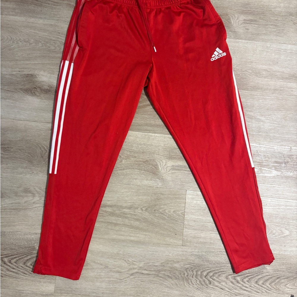 Adidas Bright Red Joggers